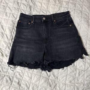 American Eagle Black Jean Shorts Size 2